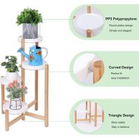 Estantería de Bambú con 4 Niveles Soporte Decorativo para Macetas Alto Bajo - details 6