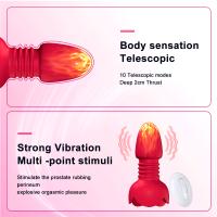 Vibrador Telescópico Enchufe Anal Vibrante con Mando a Distancia Masajeador Prostatea - details 4