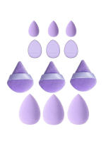 12 piezas de esponja de maquillaje triangular de terciopelo suave para Libre Foundation Melter Whitening Poo - details 7