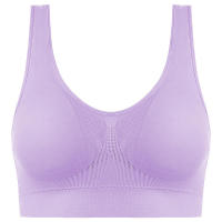 Sports bra women solid color fitness top gym yoga athletic tight workout soft brassiere padded - details 33