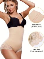 Pantalones de cintura alta para levantar y dar forma a las caderas de las mujeres, faja reductora de cintura con encaje para controlar el abdomen, ropa deportiva para mujeres - details 8