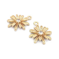 Colgantes de latón y circonita de Color dorado de 18K para mujer, joyería artesanal de alta calidad, collar, pendientes, accesorios - details 6