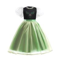 Disfraz de princesa Anna verde para niñas pequeñas, disfraz de Halloween, vestido elegante para fiesta de cumpleaños, vestido de carnaval - details 32