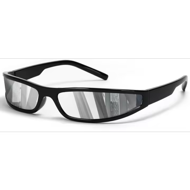 Gafas de sol envolventes para hombre Mujer Gafas de sol estilo gángster vintage Gafas futuristas - 1