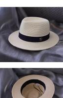 Sombrero de paja de Panamá Natural para hombre y mujer, sombrero de paja con forma suave, ala ancha, regalo de cumpleaños - details 11