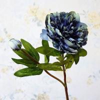 Ramo de flores de peonía artificiales de 2 cabezas hecho a mano simulación exquisita peonía ramas de peonía de seda realista decoración del banquete de boda - details 14