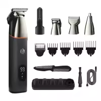 Cortadora de pelo eléctrica para hombre, máquina de afeitar profesional 5 en 1, resistente al agua, con carga usb - details 8