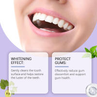 Pasta de dientes de belleza púrpura blanca brillante, limpieza bucal suave, aliento fresco, cuidado de los dientes limpios - details 5