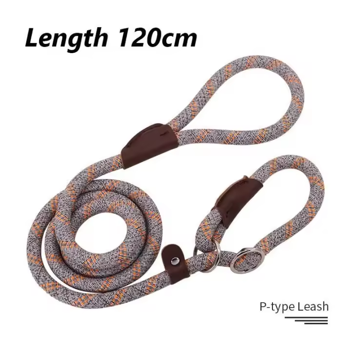 Cadena duradera Nailon mascotas, Collar Correa de trazado Perros medianos y grandes, Correa antideslizante para Perros - 1