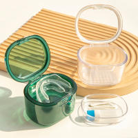 Estuche de retenedor de ortodoncia Dental, cajas de almacenamiento para dentaduras postizas de viaje, soportes transparentes - details 5