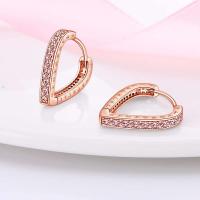 Pendientes redondos de circonio para mujer, colección de joyas geométricas, plata pura, oro rosa, accesorios de regalo - details 2