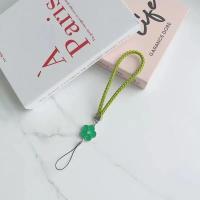 Cuerda de mano tejida de cuero creativa para teléfono móvil, cordón Universal, correa de muñeca, pulsera de cuerda corta, colgante de joyería - details 17
