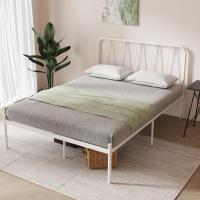 90 x 190 metálico, Altura 30,5 cm, Cama 90x190 cm es una opción Morna y metálica con un diseño cabecera en Forma Ondas, Negro - details 5