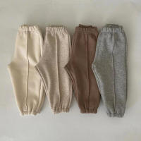 Otoño niños niños niñas Casual pantalones de lana cálidos pantalones para niños - details 1