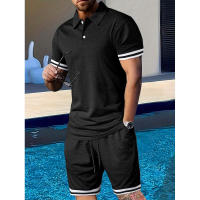 Temu Shein Conjunto de camiseta juvenil con pantalones cortos de manga corta y cuello vuelto de verano - details 11