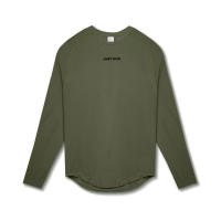 Camiseta de manga raglán para hombre, camisa de fondo de Fitness cómoda, ajustada, manga larga, Otoño, nuevo - details 12