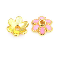 Tapetes de Flores de Brasso Dorado 18K 30PCS Accesorios de Joyería DIY de Alta Calidad - details 63