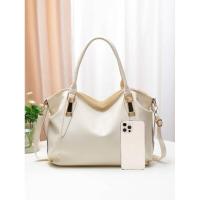Bolso de hombro informal y a la moda para mujer, bolso cruzado suave de gran capacidad, color sólido, mochila de lujo de alta gama - details 7
