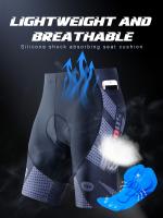 Pantalones cortos de ciclismo de alto rendimiento para hombres con acolchado 3D y bolsillo: ligeros, elásticos y perfectos para carreras y aventuras al aire libre - details 4
