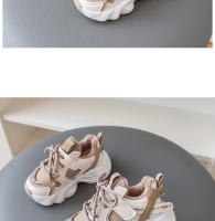 Zapatos deportivos para niños otoño e invierno nuevos zapatos para niños de suela suave dos zapatos de algodón para niñas zapatos de bebé casual para niños zapatos de papá marea - details 8