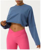 Polo de Yoga de Nylon Cuello Redondo, Ajuste Suelto, Transpirable para Entrenamiento - details 8
