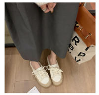 Golpéalo bien y úsalo ~ Corea del Sur INS bolsa cabeza media zapatillas mujer verano desgaste nueva plataforma zapatos de lona perezoso casual zapatillas frescas - details 6