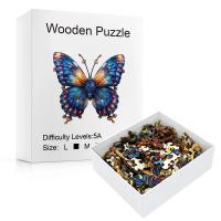 Rompecabezas de Madera de Mariposa Artesanía de Madera 3D para Alivio del Estrés - details 5