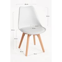 Paquete de Sillas de Comedor Synk Basic Blanco Paquete de 2 Muebles y Organización - details 3