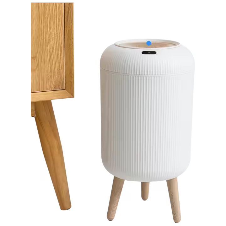 Bote de basura inteligente ecológico automático, con tapa, sensor de movimiento para dormitorio, baño, cocina, oficina - 1