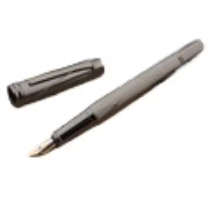 Pluma estilográfica de pistón de corrección de postura, aguja de bala blanca transparente de 0,38 mm y 0,5 mm, suministros escolares de oficina y negocios, escritura - 1