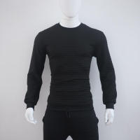 Suéter de punto para hombre, camiseta informal de manga larga con cuello redondo y ajuste holgado - details 27