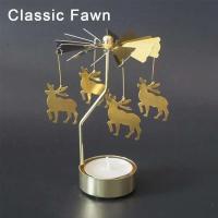Velas Giratatorias de Metal en Formas de Copo de Nieve y Ángel Portavelas para Té Romántico, Boda, Decoración del Hogar en Navidad - details 17