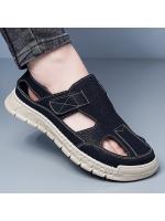 2025 sandalias hombre verano transpirable Baotou agujero zapatos hueco suave fondo deportes conducción playa vadeo sandalias - details 2
