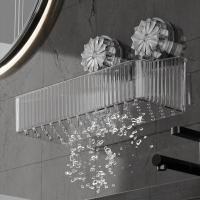 Estante con ventosa montado en la pared, estante de almacenamiento estable sin perforaciones, ahorro de espacio, fuerte capacidad de carga, cesta de drenaje para inodoro - details 3