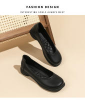 Zapatos de trabajo de mujer de primavera y verano con suela suave, solo zapatos de trabajo de asistente de vuelo, negros, de pie largo, no cansados, pies, carrera, entrevista, zapatos - details 8
