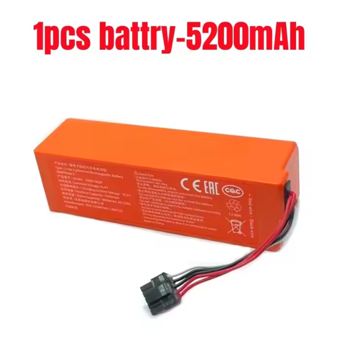 Batería de litio original 100% nueva de 14,4 V 5200 mAh. Adecuado para Xiaomi Robot de fregado de suelos 2.2 Pro/MJST1S/MJSTS1 - 1