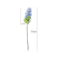 Flores de hortensias artificiales de lujo, rama de flores de hortensias lilas elegantes realistas, flor falsa de plástico hecha a mano - details 0
