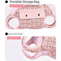 Mochila Horizontal elegante para perros con asa para correa, bolsa transportadora para gatos envuelta en el borde, bolsa elegante y transpirable para salir para perros pequeños - details 2