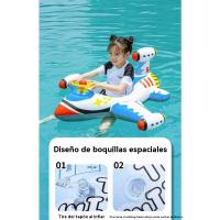 Barco Pirata Para Niños Anillo De Natación Asiento De Avión Con Pistola De Agua Piscina Agua Flotante Juguetes Montar Bote Inflable - details 10