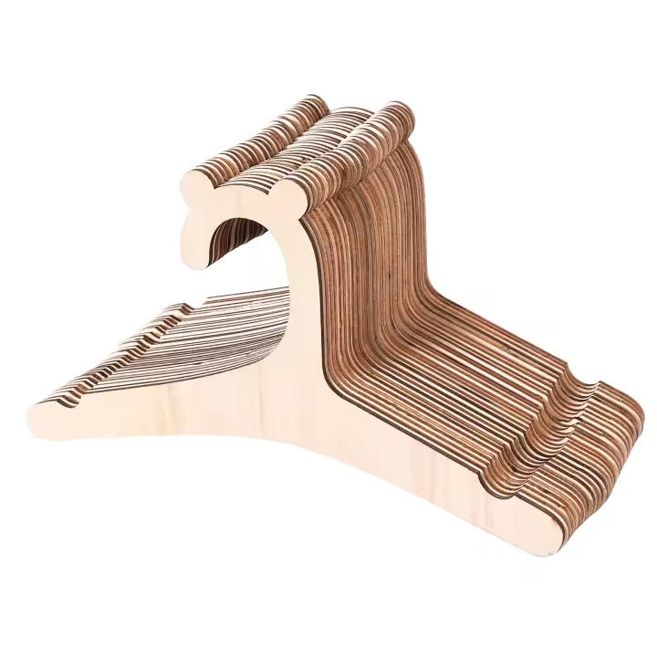 Percha de madera Natural para ropa de bebé, Perchero de 30 piezas, decoración de guardería - 1