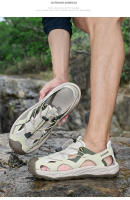 Sandalias de piel de vaca informales de gran tamaño, zapatos de playa de verano para hombres, sandalias deportivas al aire libre, sandalias de montañismo, zapatos creek - details 18