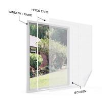 Pantalla Microperforada Universal para Ventanas , Malla lavable, roja Ajustable, Tamaño de la Ventana DIY, Protección total (Tamaño máximo 130x150CM, Blanco) - details 1