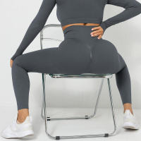 Leggings de cintura alta para mujer, pantalones, tres ropa deportiva de entrenamiento para gimnasio - details 3