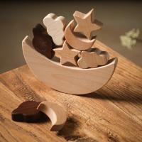 Juguetes de madera Montessori para bebés, bloque de equilibrio estilo luna estrella, juegos de mesa educativos para niños - details 12