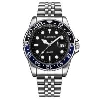Relojes de marca famosa de lujo para hombres, relojes de cuarzo con calendario informal y banda de acero inoxidable a la moda para estudiantes y niños, relojes masculinos verdes 2024 - details 4