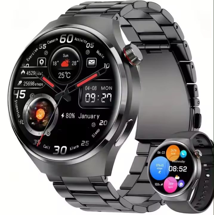 Reloj inteligente Ultra Watch 5 Pro para hombre, pulsera con GPS, AMOLED, NFC, BT, llamadas, resistente al agua IP68, nuevo - 1