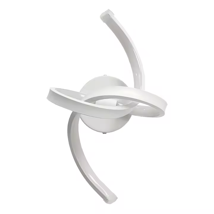 LED Aplique de Pared Blanco 19W GOECO, Aluminio, 3000K Luz Cálida, Iluminación Interior Nórdica para Sala de estar, 32*20 CM - 1