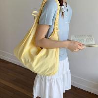 Bolso de hombro plisado informal de Color sólido, bolso cruzado de nailon de gran capacidad para ocio, bolso sencillo para estudiantes para primavera y verano - details 2