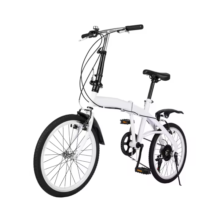 Bicicleta Plegable ligera de acero al carbono, bici de 6 velocidades, 20" - 1