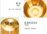 Exquisito cuenco de cobre puro Qibao No.7 taza Tang sagrada espesada, cuenco, taza de agua purificada - details 7
